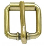 Heavy Heel Roller Buckle 3/4  Brass