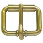 Heavy Heel Roller Buckle 1    Brass