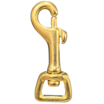 BOLT SNAP BRASS 1/2 (13mm) SQUARE EYE