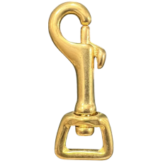 BOLT SNAP BRASS 1/2 (13mm) SQUARE EYE
