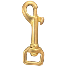 BOLT SNAP BRASS 5/8 (15mm) SQUARE EYE