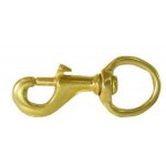 Bolt Snap Brass 1  Round Eye