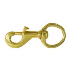 Bolt Snap Brass 1  Round Eye