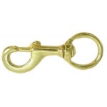 Bolt Snap Brass 1 1/4  Round Eye