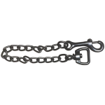 LEAD CHAIN 1 SWIVEL NP 18 BLACK