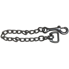 LEAD CHAIN 1 SWIVEL NP 18 BLACK