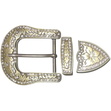BUCKLE BELT SET 1 1/2 38mm ANTIQUE BRASS