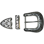 BUCKLE BELT SET BLACK INLAY1 1/2 38mm