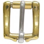 Square Roller Buckle 1 1/4 Brass (sst)