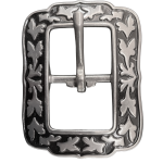 SQUARE BUCKLE 3/4 (20mm) SS BLACK INLAY