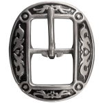 SWEDGE BUCKLE 3/4 (20mm) SS BLACK INLAY