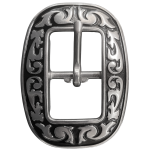 CART BUCKLE 3/4 (20mm) SS BLACK INLAY