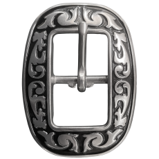 CART BUCKLE 1 (25mm) SS BLACK INLAY