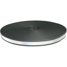 PVC WEBB REFLECTIVE BLACK 1" (25mm x 3mm)
