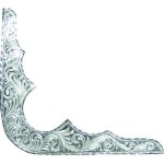 Corner Plate Slim 8 3/4  X 1 