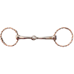 RING SNAFFLE SS MOUTH w/ COPPER/SS RINGS COB