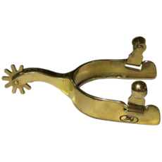 Campdraft Spur With Lip Solid Brass Mens