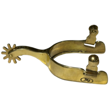 Campdraft Spur With Lip Solid Brass Mens