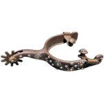 CAMPDRAFT SPUR BROWN/FLOWERS WITH LIP