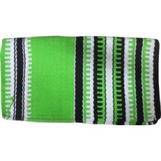 Saddle Blanket Fluro Lime Green Black And Whit