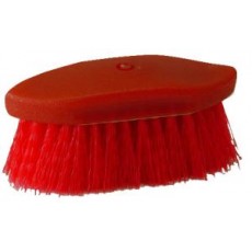 Plastic Backed Finishing Brush Red