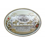 Buckle Team Roping  3 1/4  X 4 