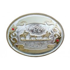 Buckle Team Roping  3 1/4  X 4 