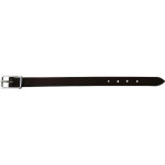 Leather Curb Chain Ends 5/8  Black