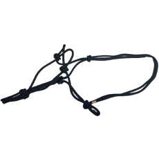 Knotted Rope Halter Pony Black