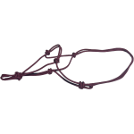 Knotted Rope Halter Pony Burgundy