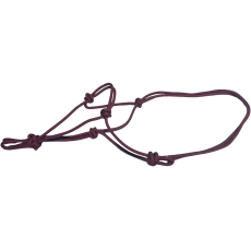 Knotted Rope Halter Pony Burgundy