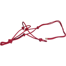 Knotted Rope Halter Pony Red