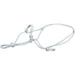 Knotted Rope Halter Pony White