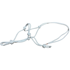 Knotted Rope Halter Pony White