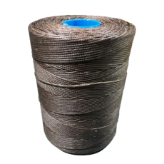 Braided Waxed Hand Thread 1.2mm Brown