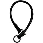 DOG COLLAR ROUND BLACK 5/8X16