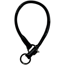 DOG COLLAR ROUND BLACK 5/8X16