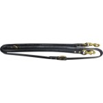 European Double Dog Lead Black