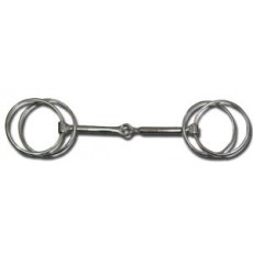 Snaffle Bit With Double Rings 6 lge