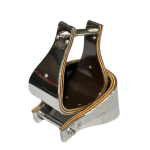 Wooden Visalia Stirrups 3" Ss Covered