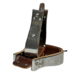 Wooden Bell Stirrups 3" SS Covered