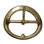 Round Cinch Buckle Brass