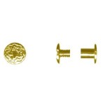 Chicago Screw Floral 1/4 Brass (pk 10)