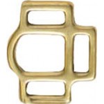 Halter Square 3 Loop 5/8 Brass