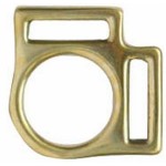 Halter Square 2 Loop 5/8 Brass