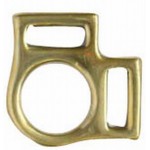Halter Square 2 Loop 3/4 Brass