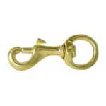 Bolt Snap Brass 3/4 Round Eye