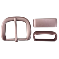BUCKLE BELT SET 1 1/2 38mm CHOCOLATE BROWN