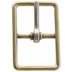 Centre Bar Buckle 3/4 Brass (sst)