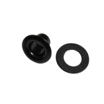EYELET SOLID BRASS BLACK (PVD) (13*7mm) (Pk 10)